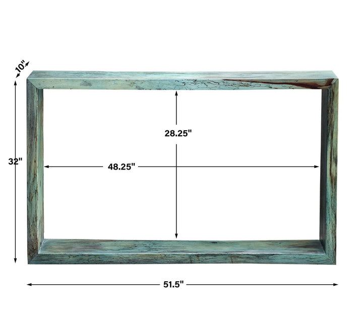 Teo - Wooden Console Table - Blue