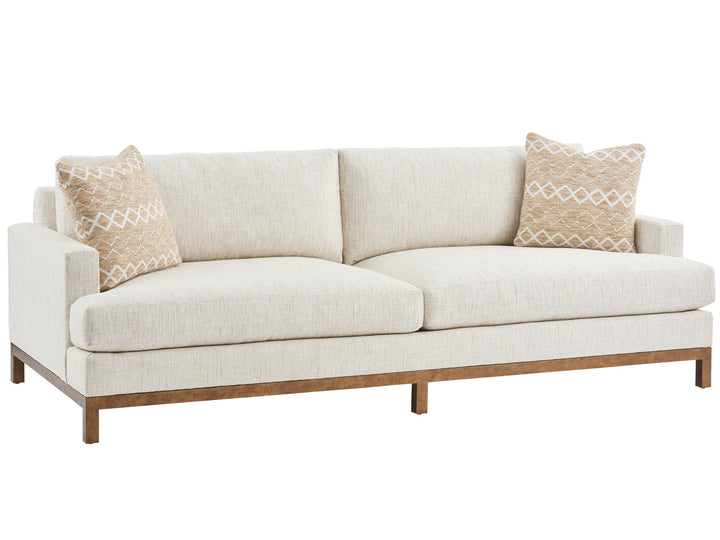 Barclay Butera Upholstery - Horizon Sofa With Light Brown Base