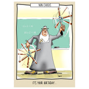 Nun Chucks | Funny Birthday Card