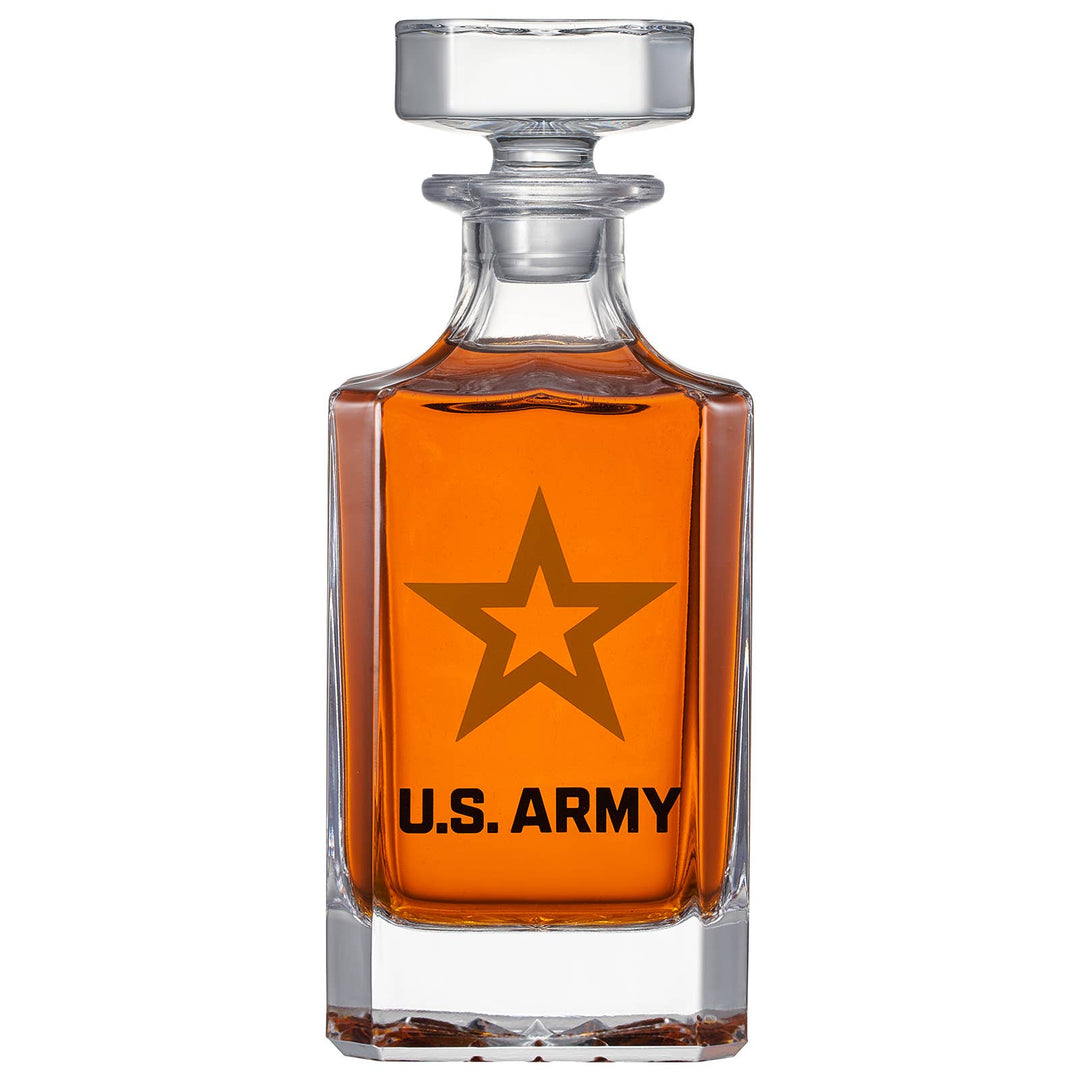Army Whiskey Decanter Gift Set | 730mL Decanter 2 Glasses