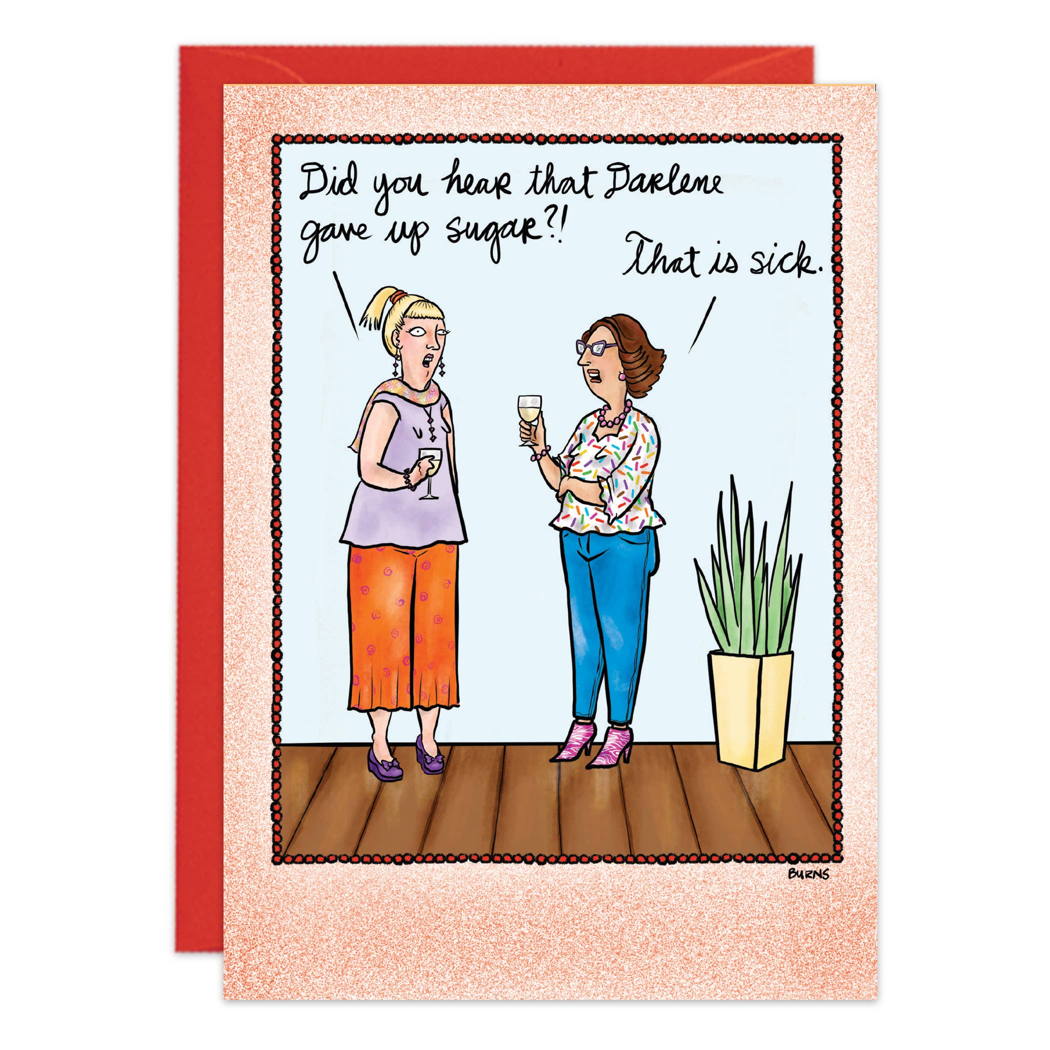 Gave Up Sugar Birthday Card - 9473