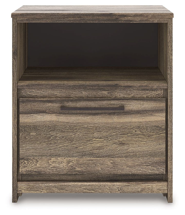Elbrim - Brown - One Drawer Night Stand