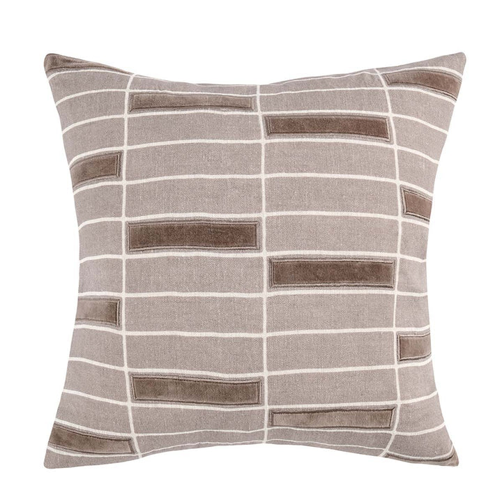 Modern Perspective - Breccia Pillow - Taupe