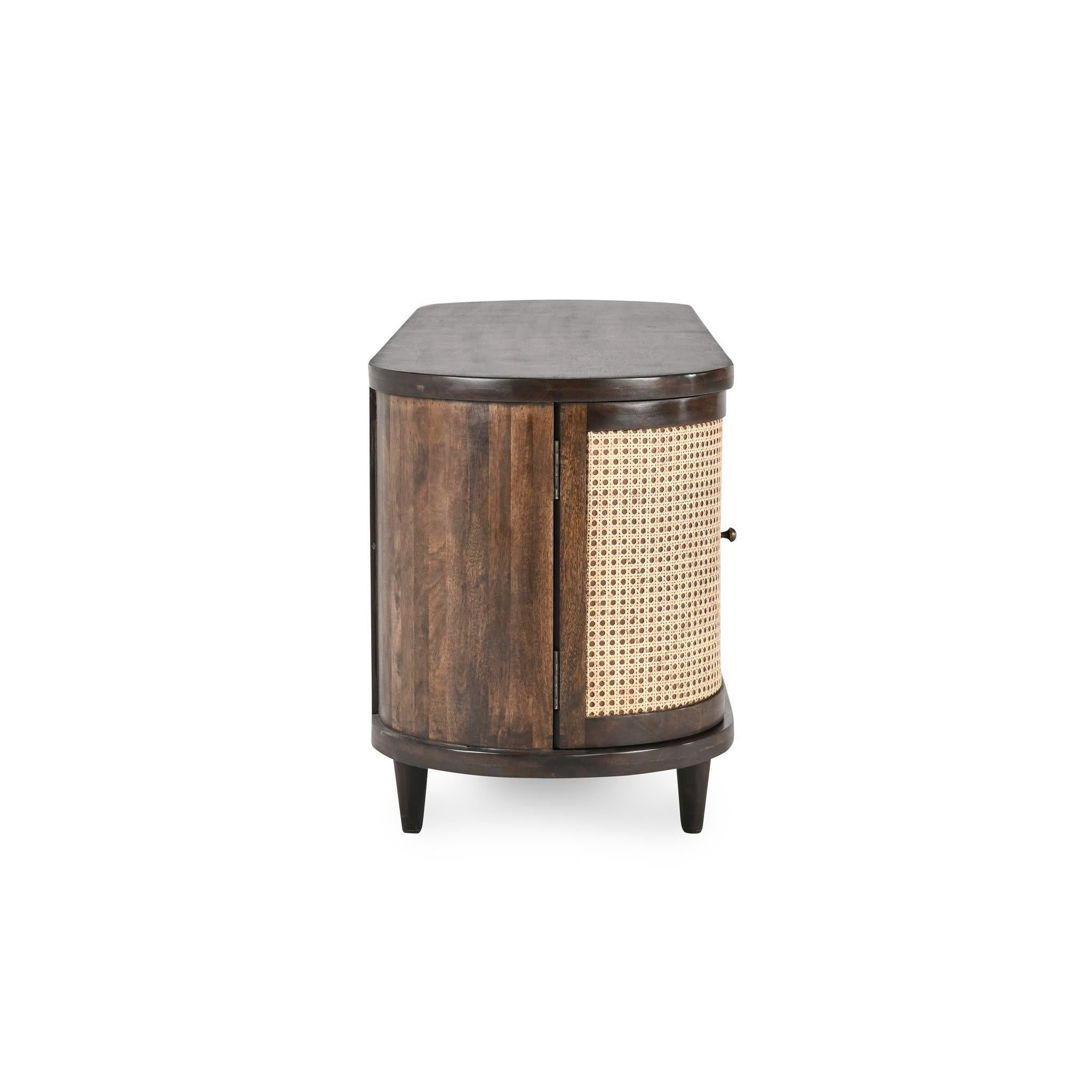 Teresa - 4 Door Buffet - Walnut / Natural Brown