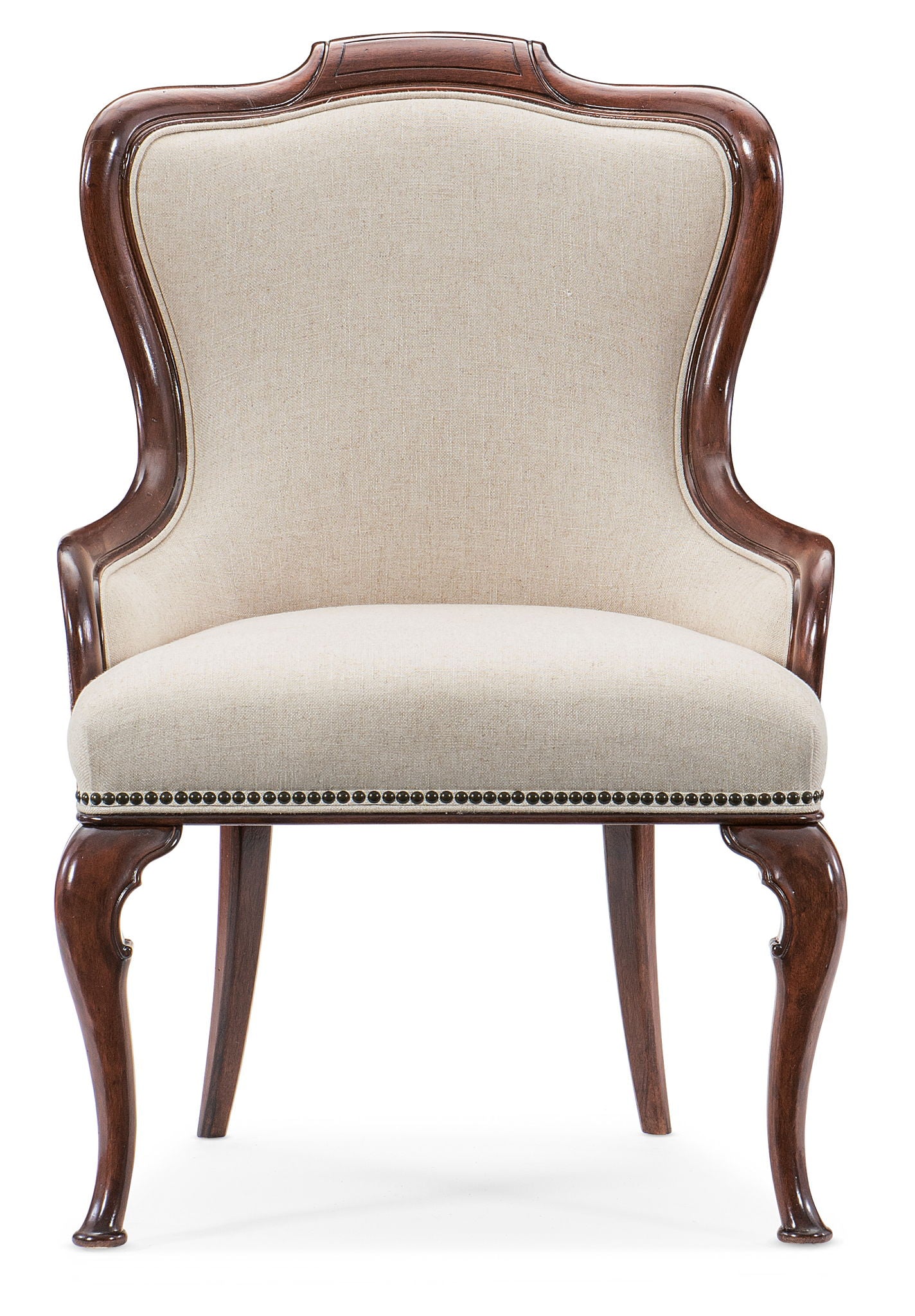 Charleston - Upholstered Arm Chair (Set of 2) - Dark Brown