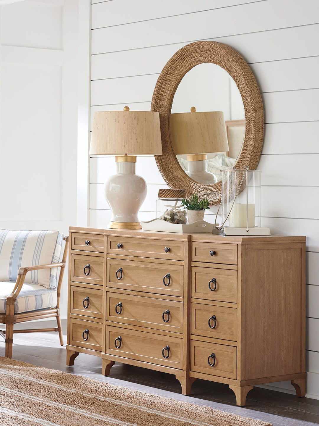 Newport - Garnet Breakfront Dresser