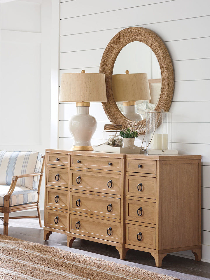 Newport - Garnet Breakfront Dresser