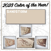 Massachusettes: Cape Cod Bay Map: Sandstorm / Mini (7.25" x 12")