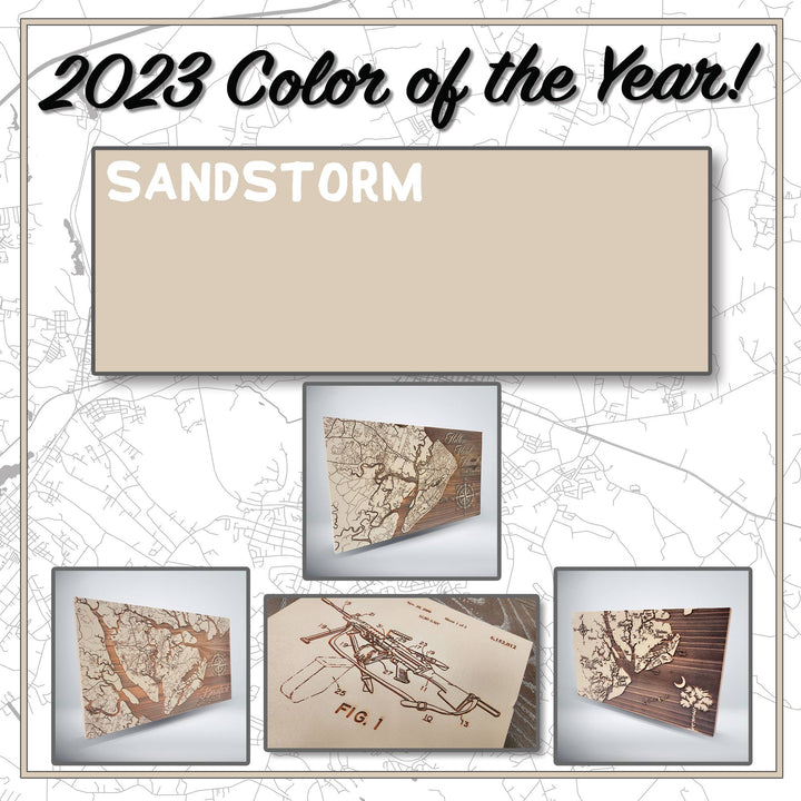 Massachusettes: Cape Cod Bay Map: Sandstorm / Mini (7.25" x 12")