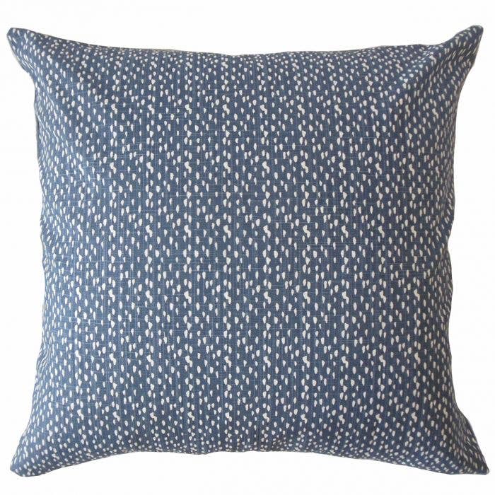 Xakery Throw Pillow: Cello Blue / 20" x 20"