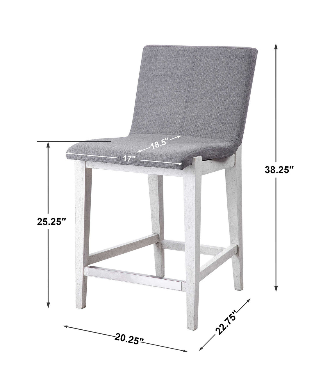 Brazos - Counter Stool - Gray