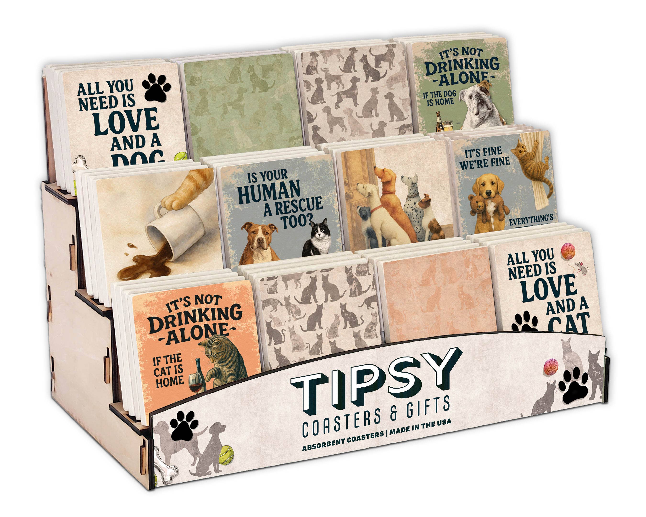 Coaster Pets Love And A Dog: Limestone