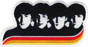 Patch - The Beatles - B&W Group Shot With Color Swoosh