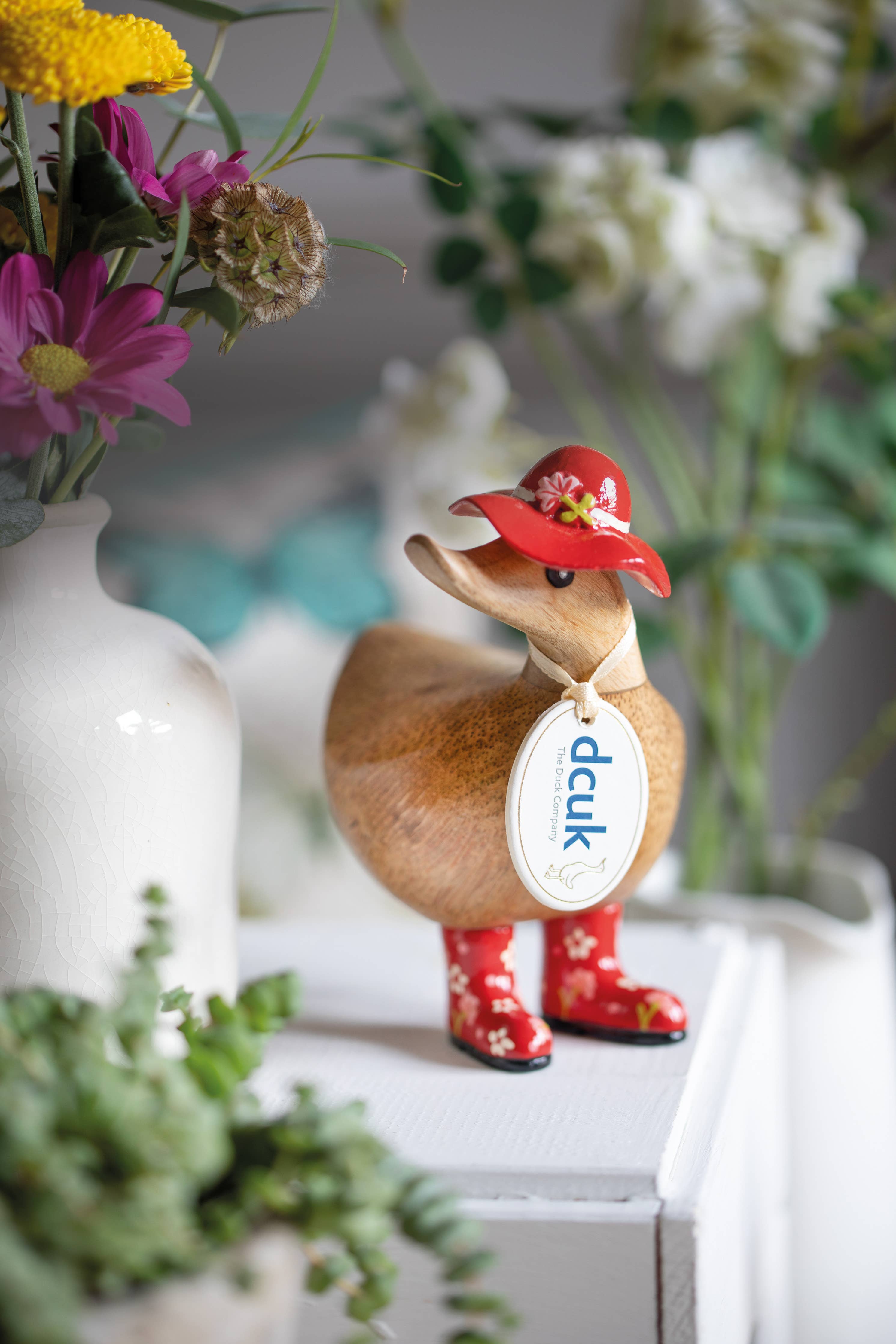 Floral Hat and Boots Duckys