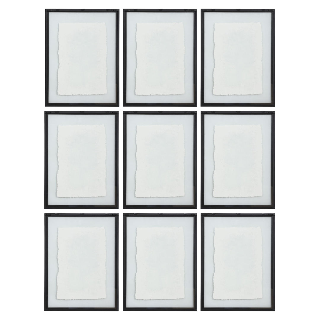 Farmhouse Florals - Framed Prints (Set of 9) - Black