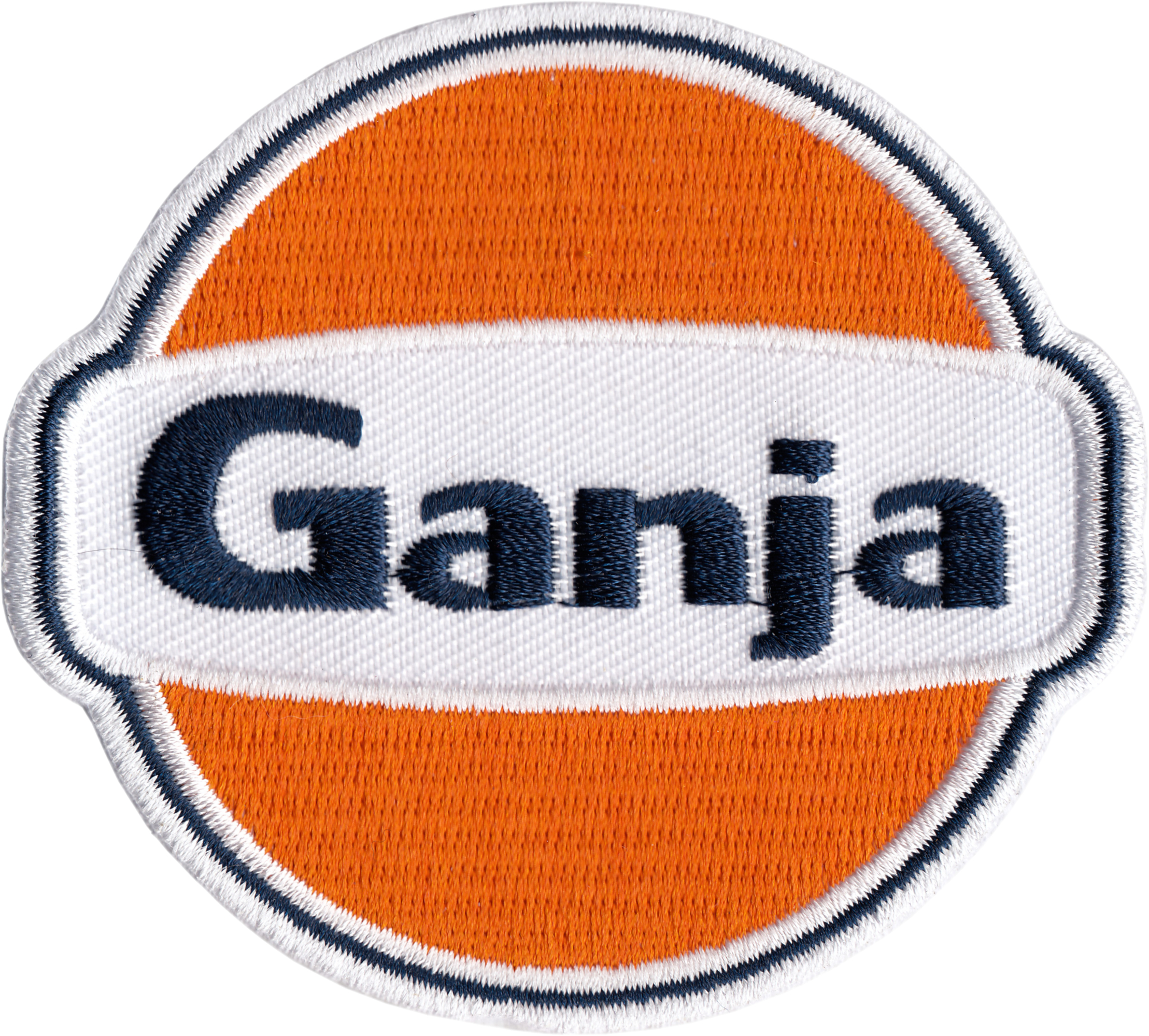 Patch - "Ganja" - Orange Parody Pot Weed Hemp Marijuana 420