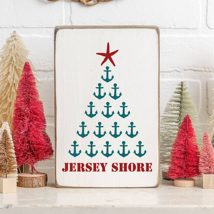 Personalized Anchor Tree Decorative Wooden Block