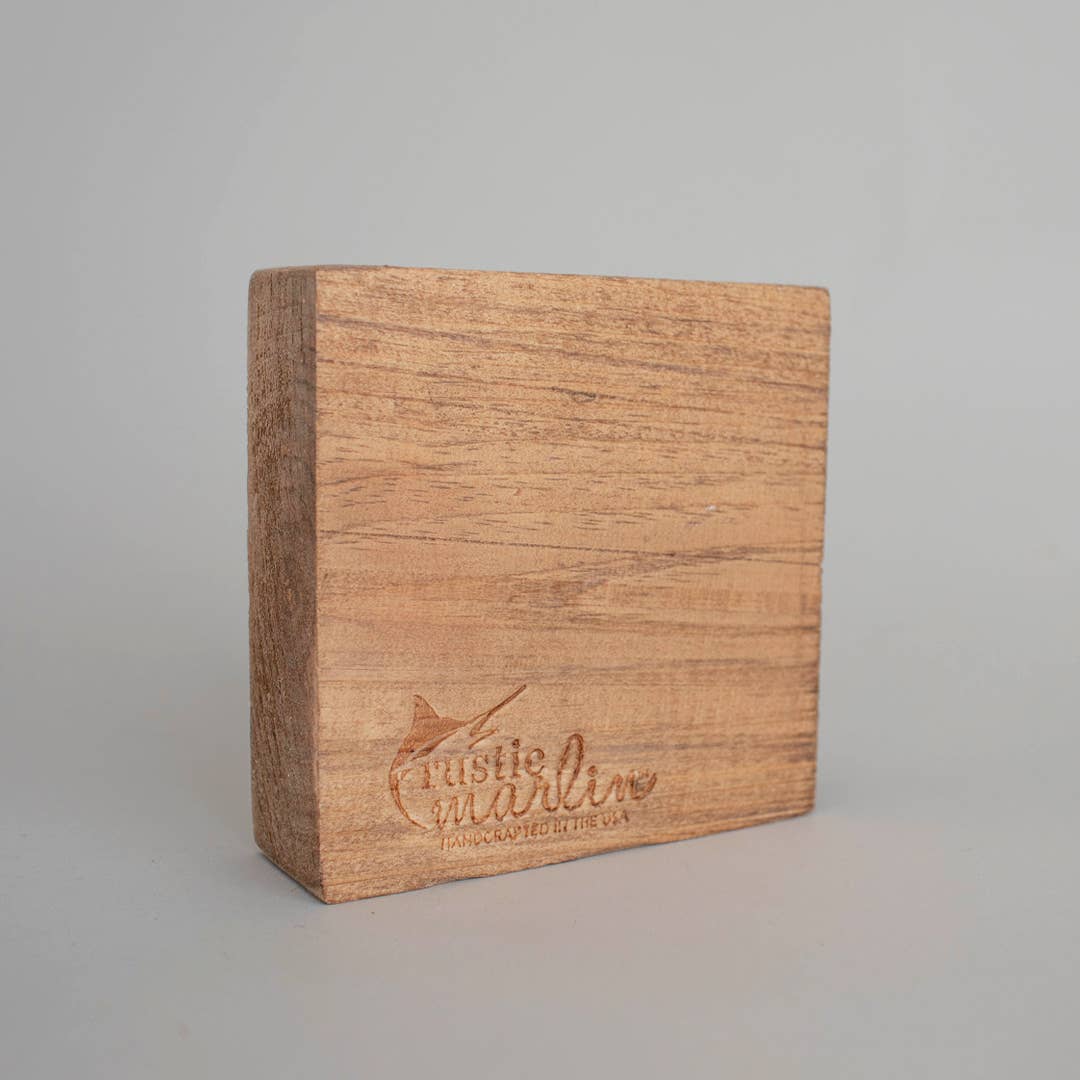 USA Flag Personalized Block Sign