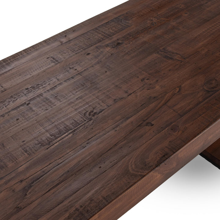 Morella - Iron Desk - Dark Brown