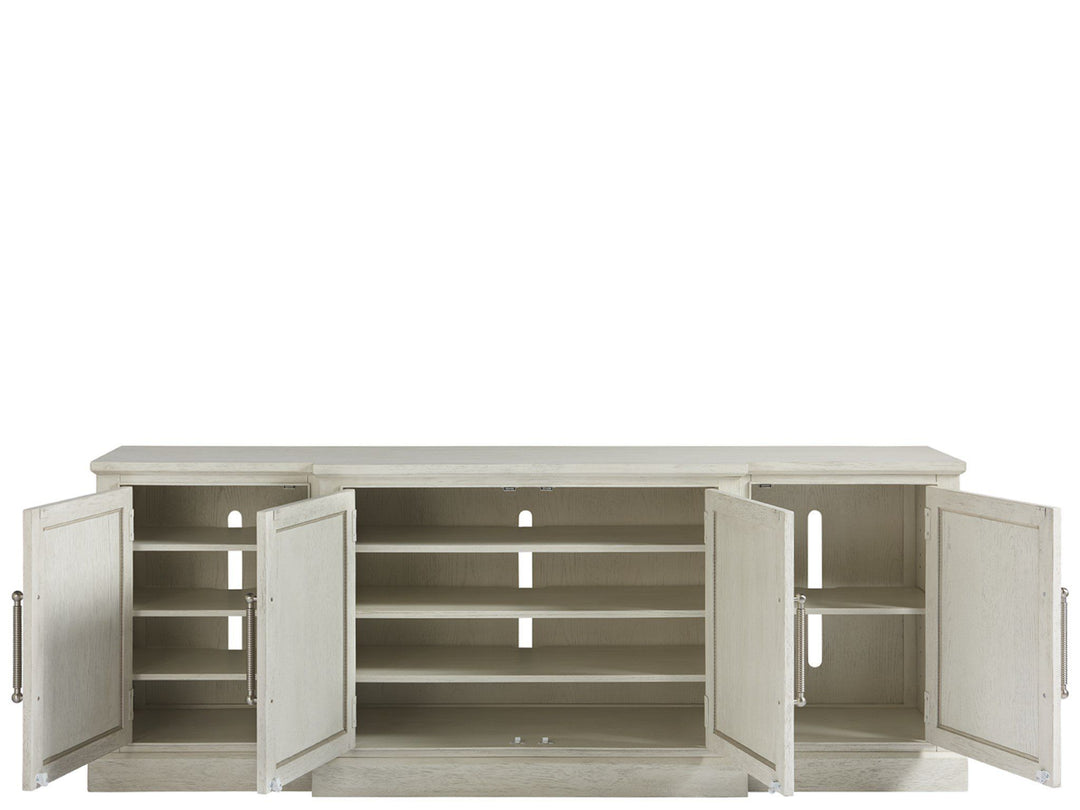 Escape - 84" Entertainment Console - Pearl Silver