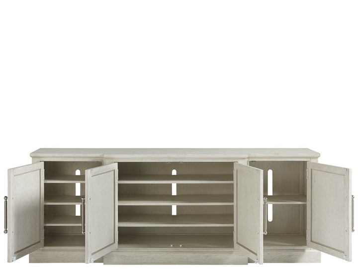 Escape - 84" Entertainment Console - Pearl Silver
