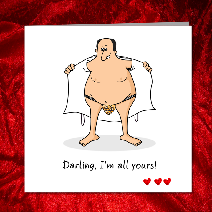 Funny Birthday Card  - Anniversary, Valentines, Fathers Day Card - Boyfriend, Girlfriend, husband, wife - Sexy Romantic