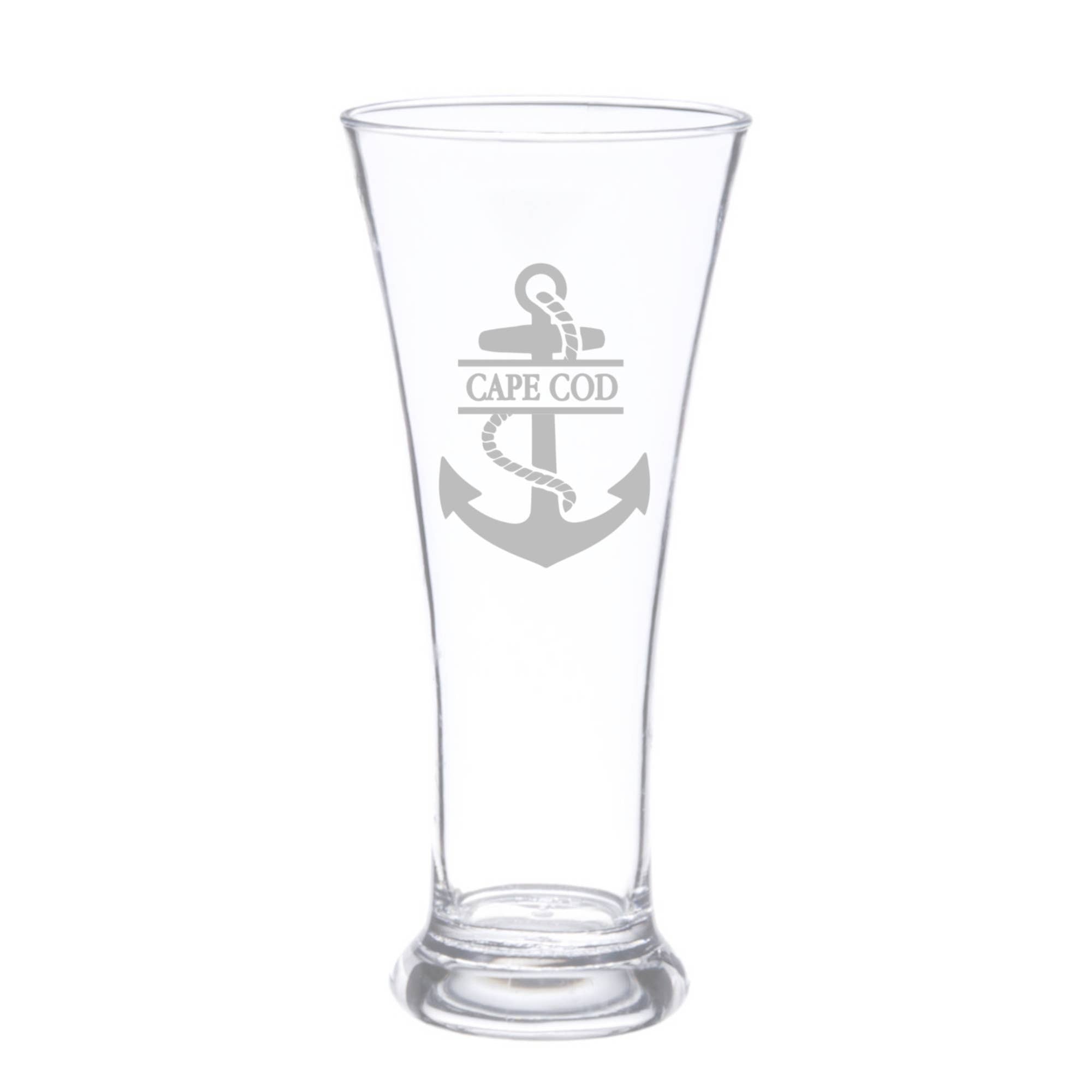 GLASSWARE - Anchor w Town Name: Stemless Wine Glass