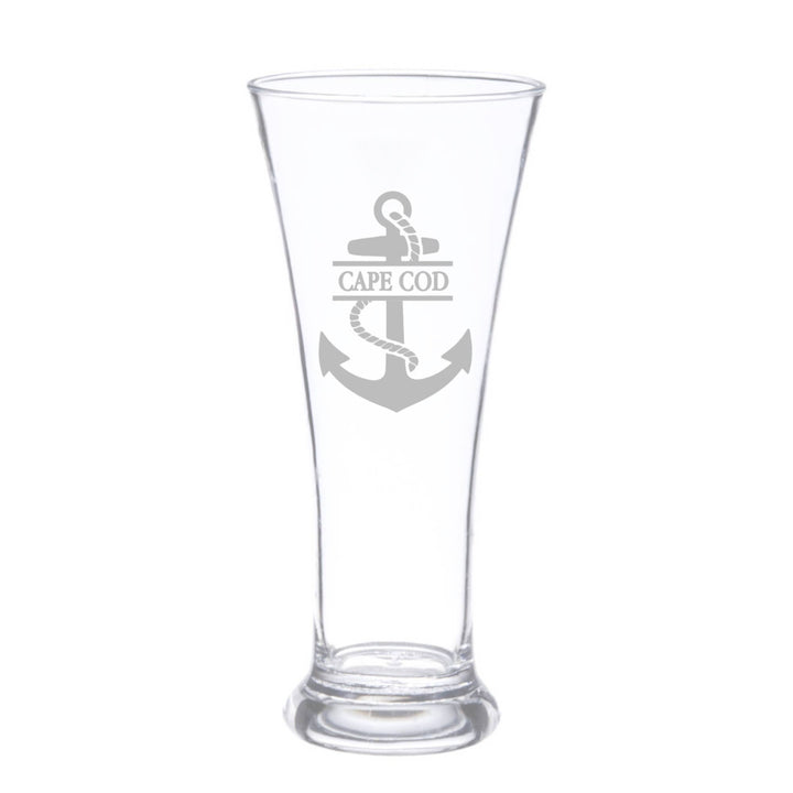 GLASSWARE - Anchor w Town Name: Stemless Wine Glass