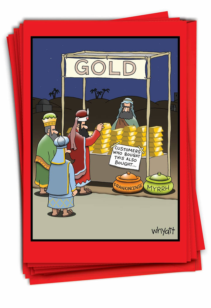 Boxed Christmas Cards - Gold Purchase