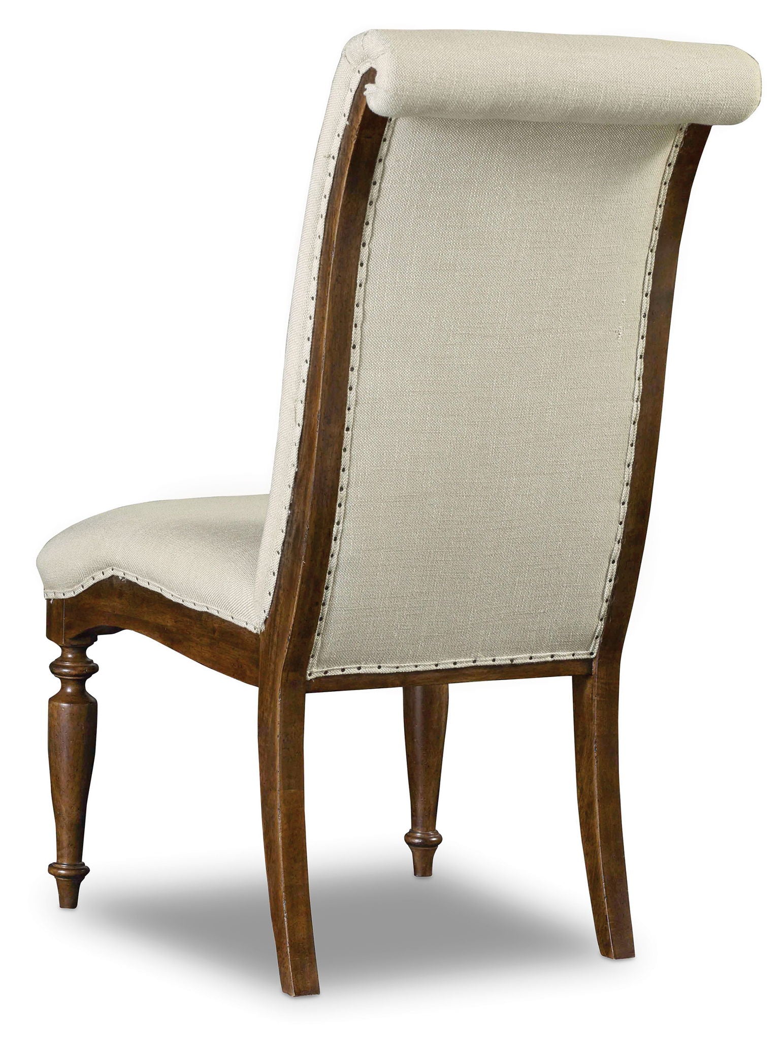 Archivist - Upholstered Side Chair - Beige / Dark Brown