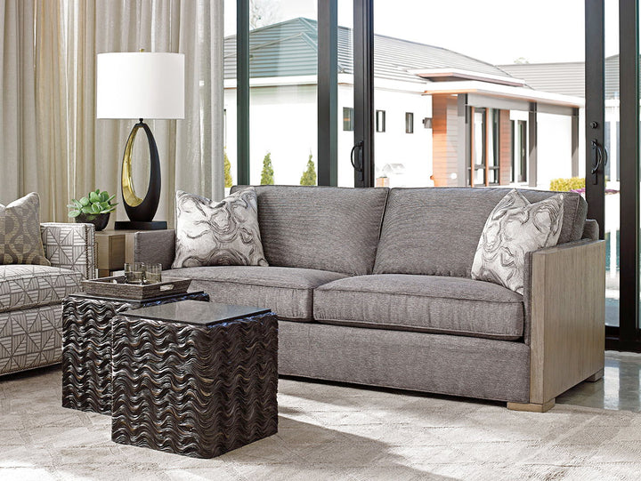 Shadow Play - Talk Of The Town Cube End Table - Dark Gray