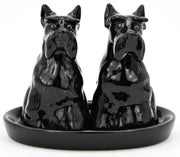 SP908 SALT AND PEPPER SHAKER Black Scottish terrier