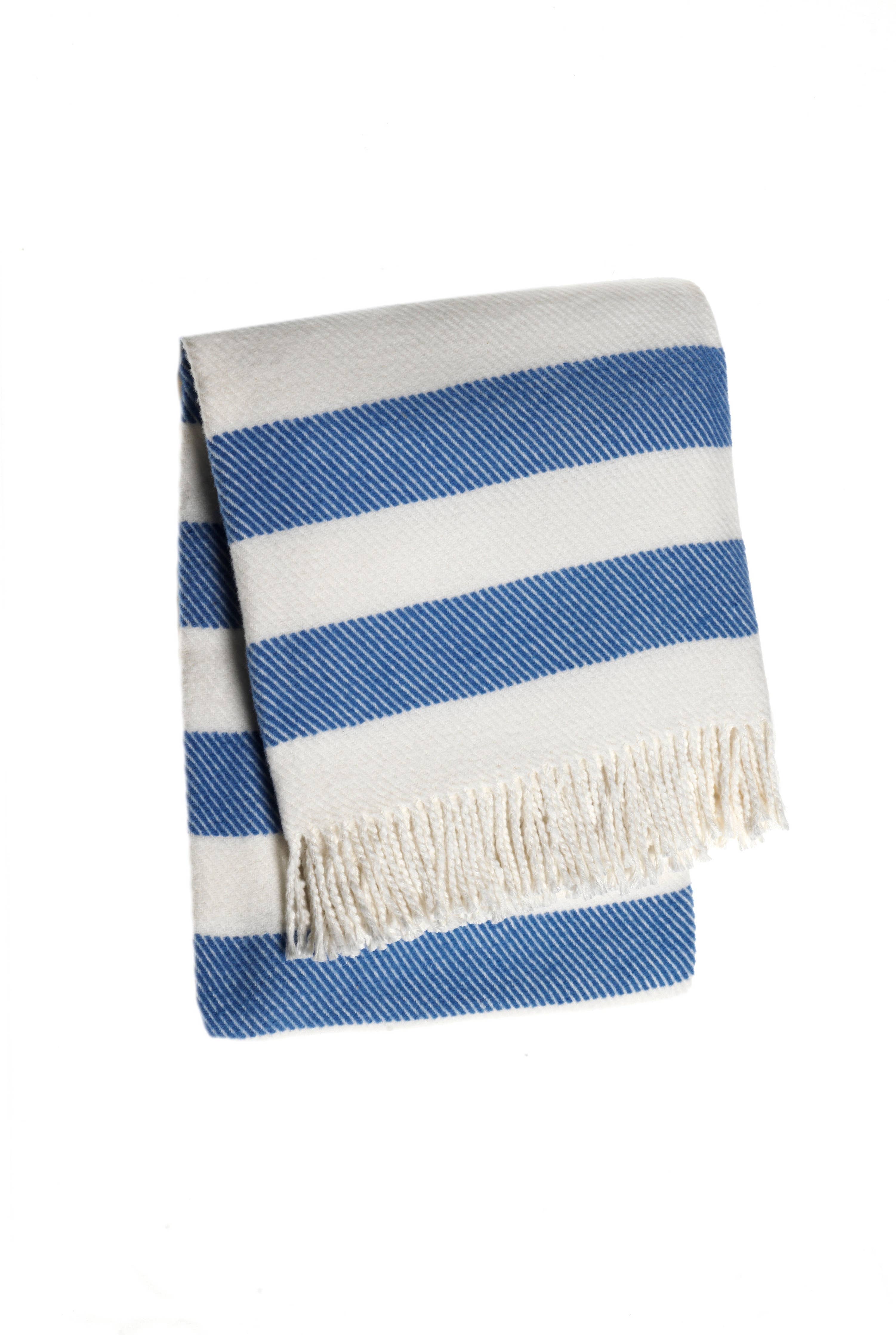 337 - Candy Stripe: Cream/Cobalt