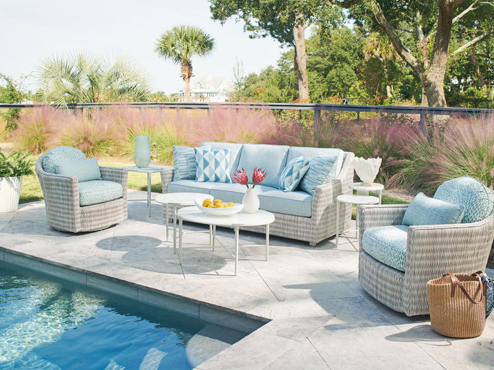 Seabrook - Sofa - Beige / Blue