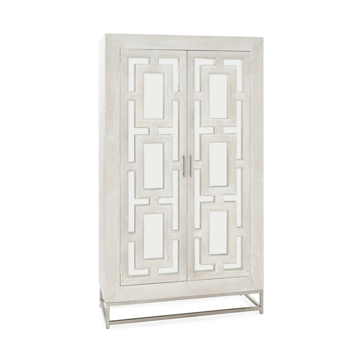 Adina - Mango Wood Tall Cabinet - White