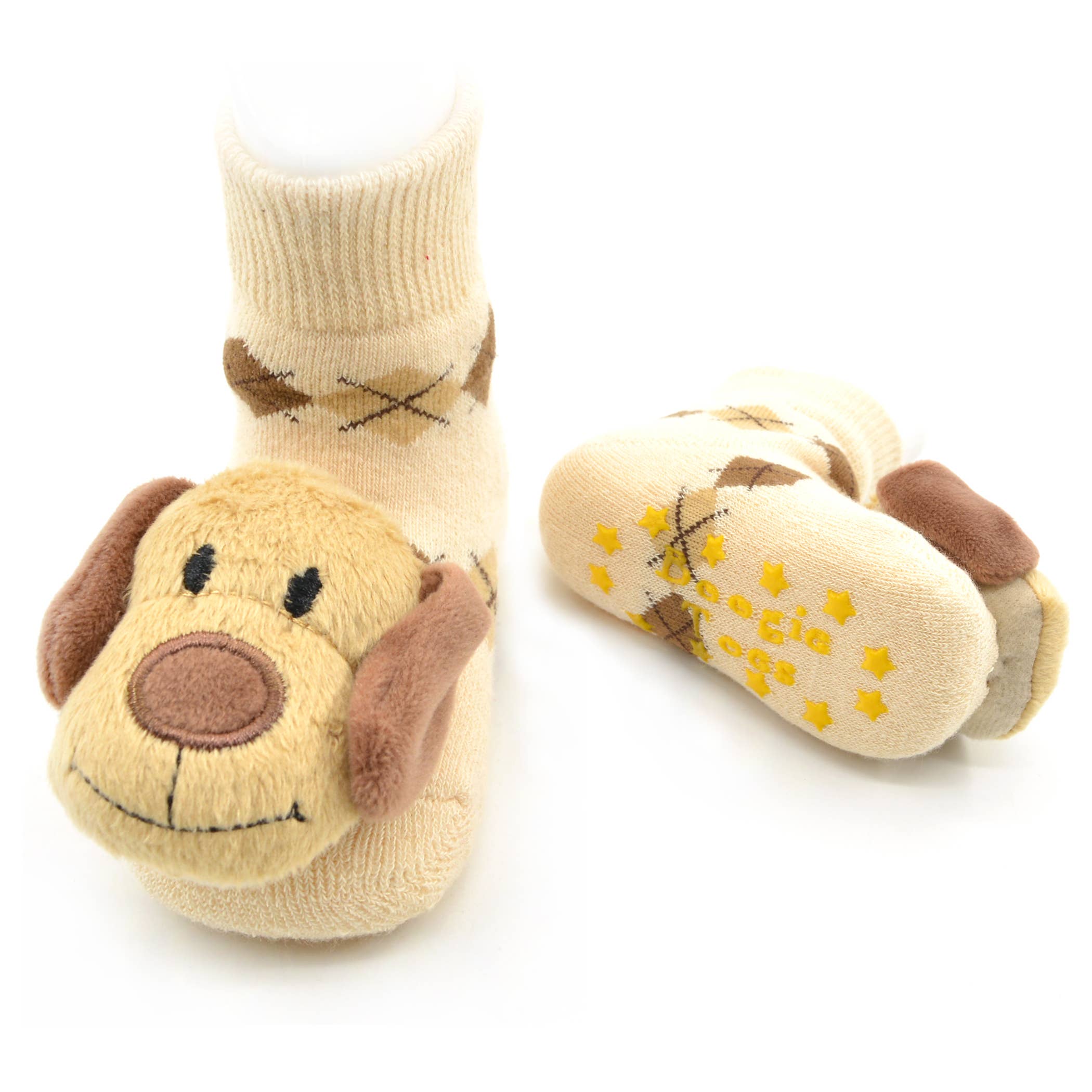 Brown Dog Boogie Toes Rattle Socks: 1 - 2 Y