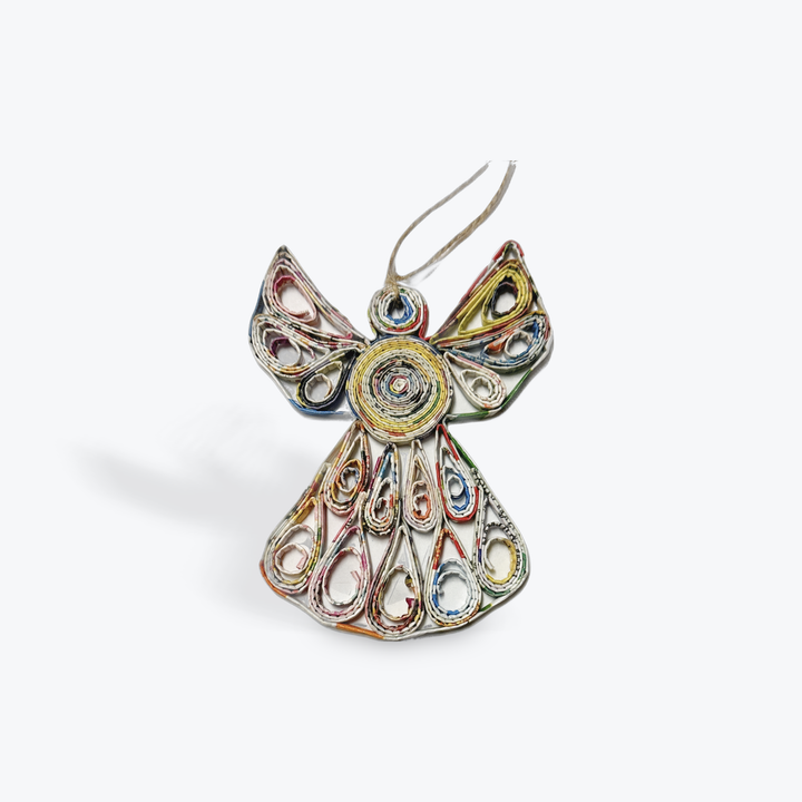 Angel Ornament - 3 Styles - Recycled Paper: Small