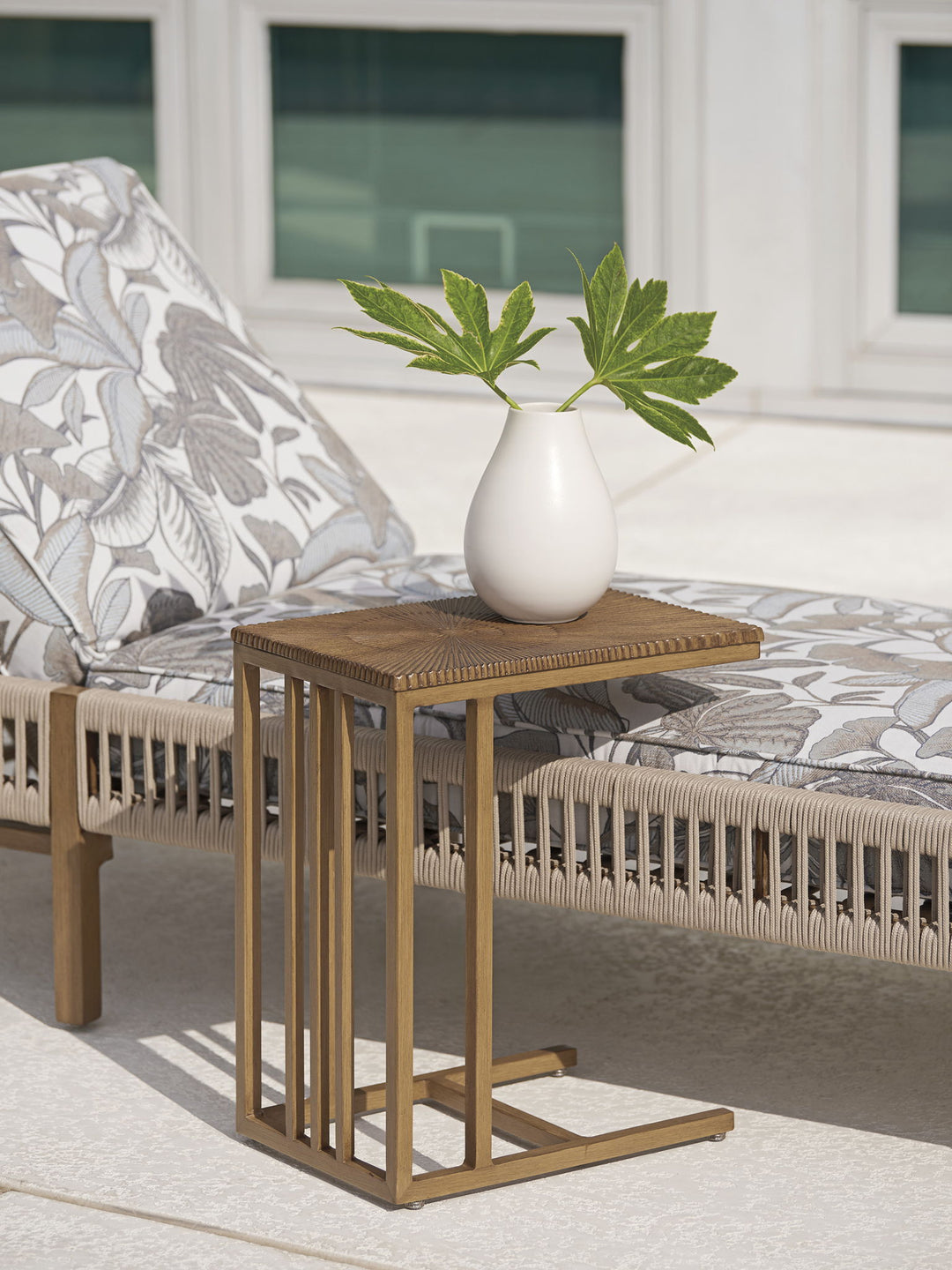 St Tropez - Rectangular Spot Table - Light Brown