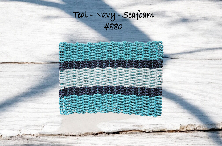 880 The "Original" Handcrafted Woven Maine Lobster Rope Door Mat: Small 18" x 30" #880