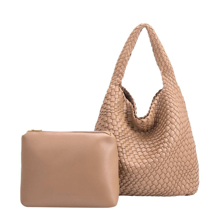 Johanna Nude Recycled Vegan Shoulder Bag Pre-Order 1/30