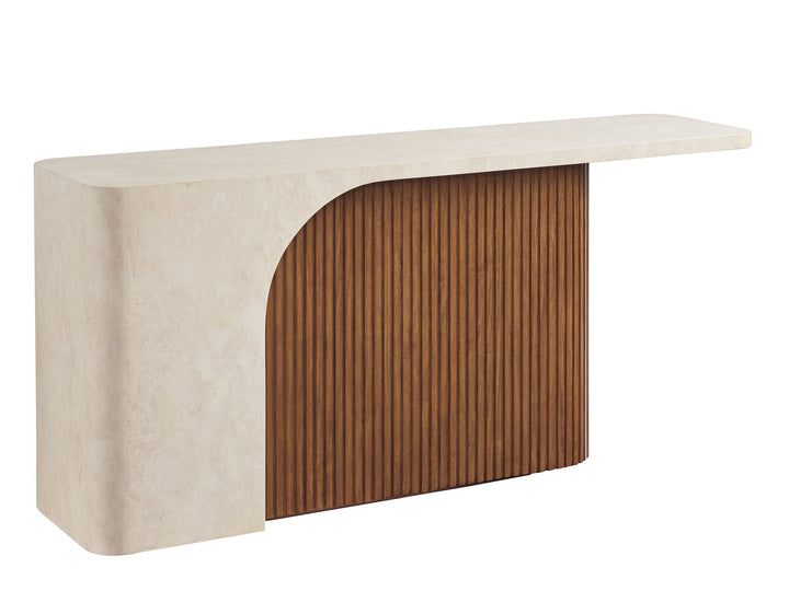 La Costa - Seabourne Console Table - Beige / Dark Brown
