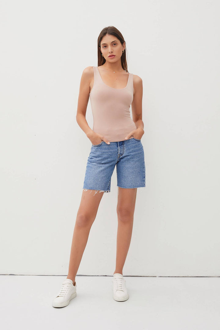 BASIC SCOOP NECK TANK: S / Black