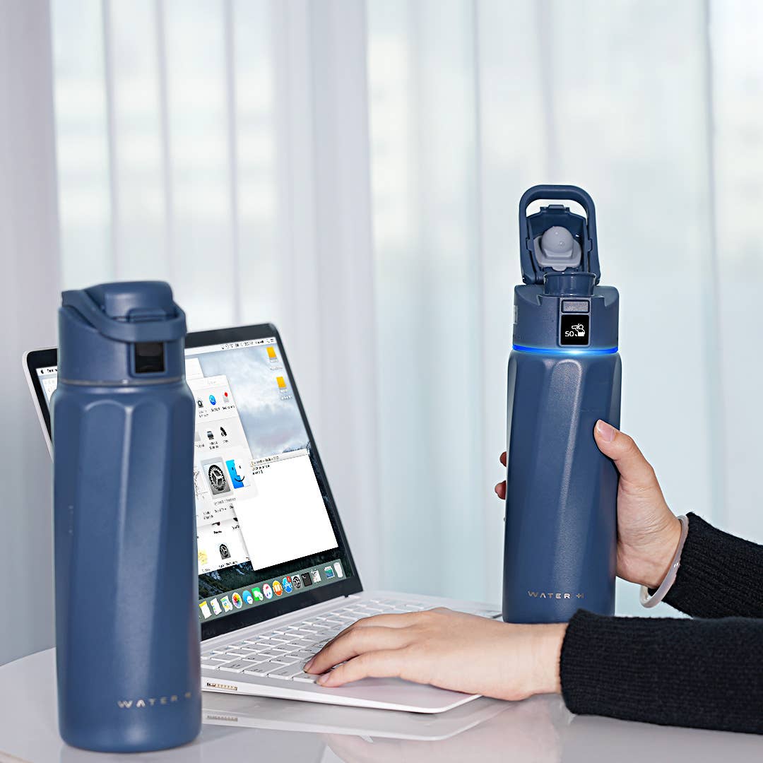 32oz Insulated Hydration Tracking Smart Water Bottle, Black (Copy)
