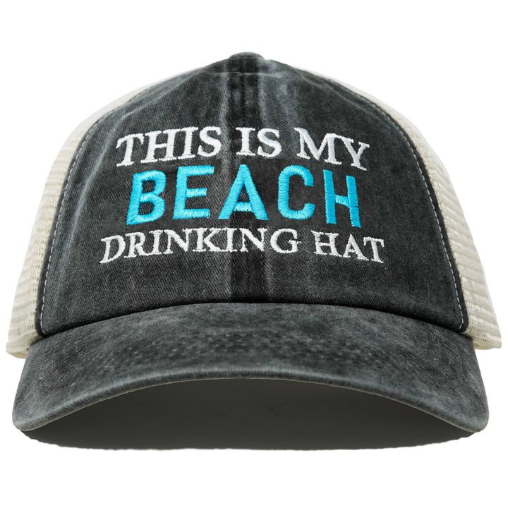 Cotton Mesh Hat - This is My Drinking Hat - Beach