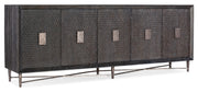 Melange - Keenan 5-Door Credenza - Dark Brown