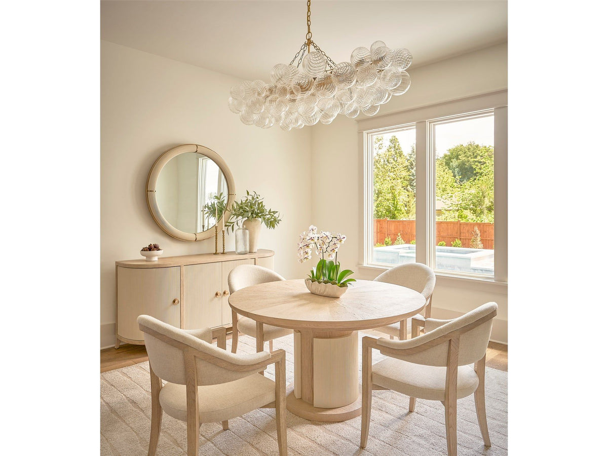 Velora - Arm Chair - White / Light Brown