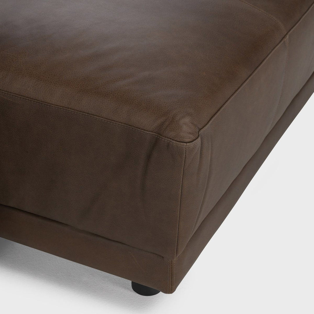 Hauser - Leather Sectional With RAF Chaise - Espresso MX