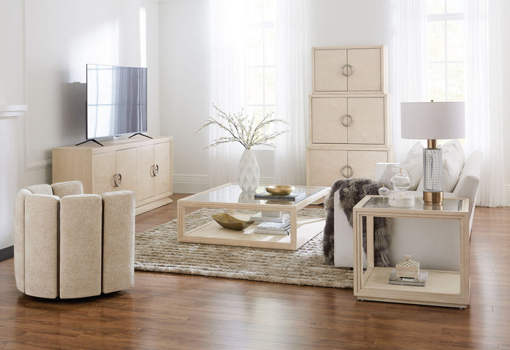 Nouveau Chic - Entertainment Console - Light Brown