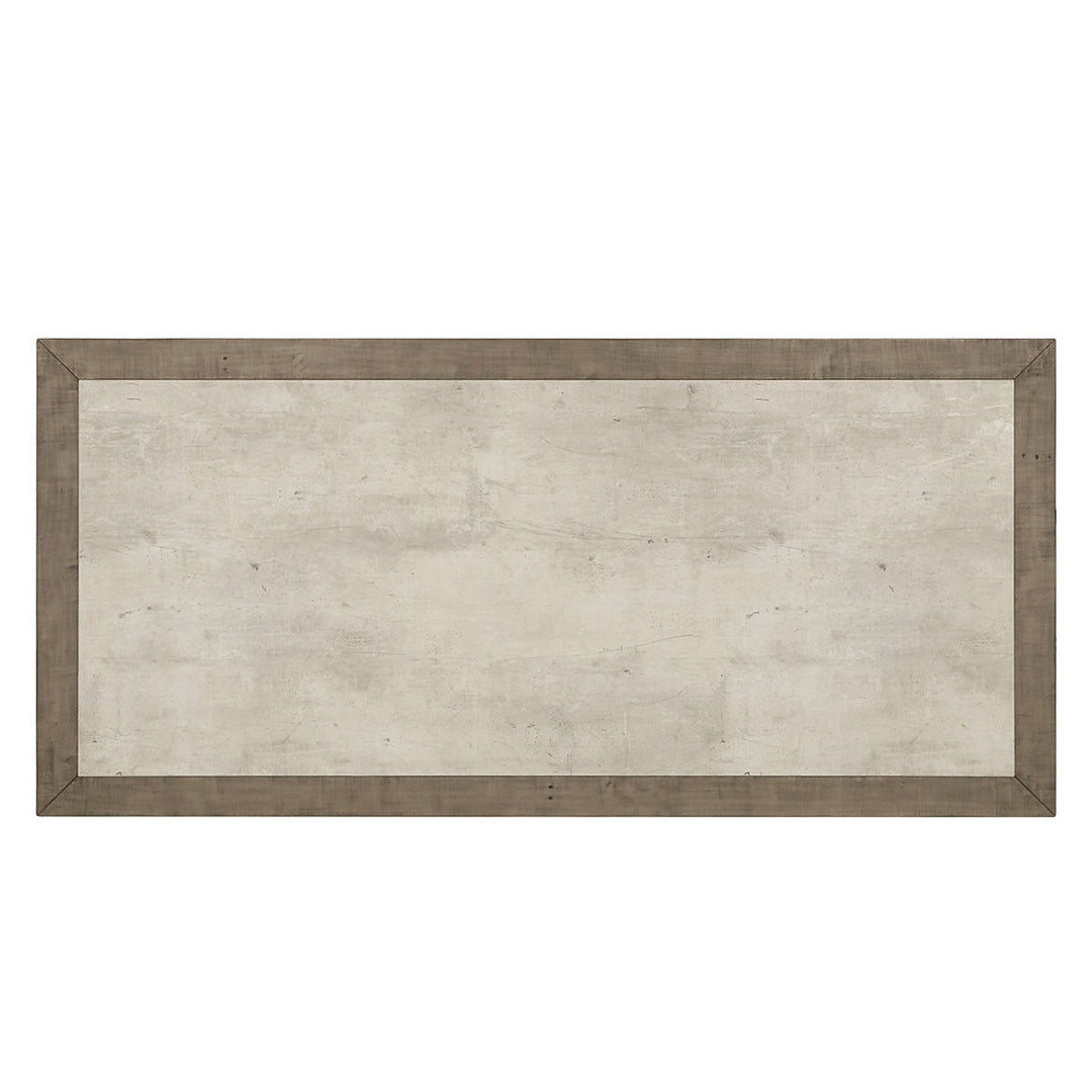 Efron - Solid Wood Rectangle Dining Table - Distressed Gray/Antique White