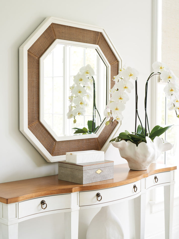 Laguna - Wood Thalia Octagonal Mirror - Light Brown